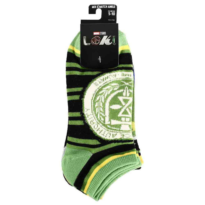 Marvel Loki Campaign 5 Pair Ankle Socks - Socks