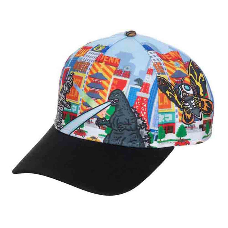 Godzilla Curved Bill Snapback - Clothing - Hats Snapbacks