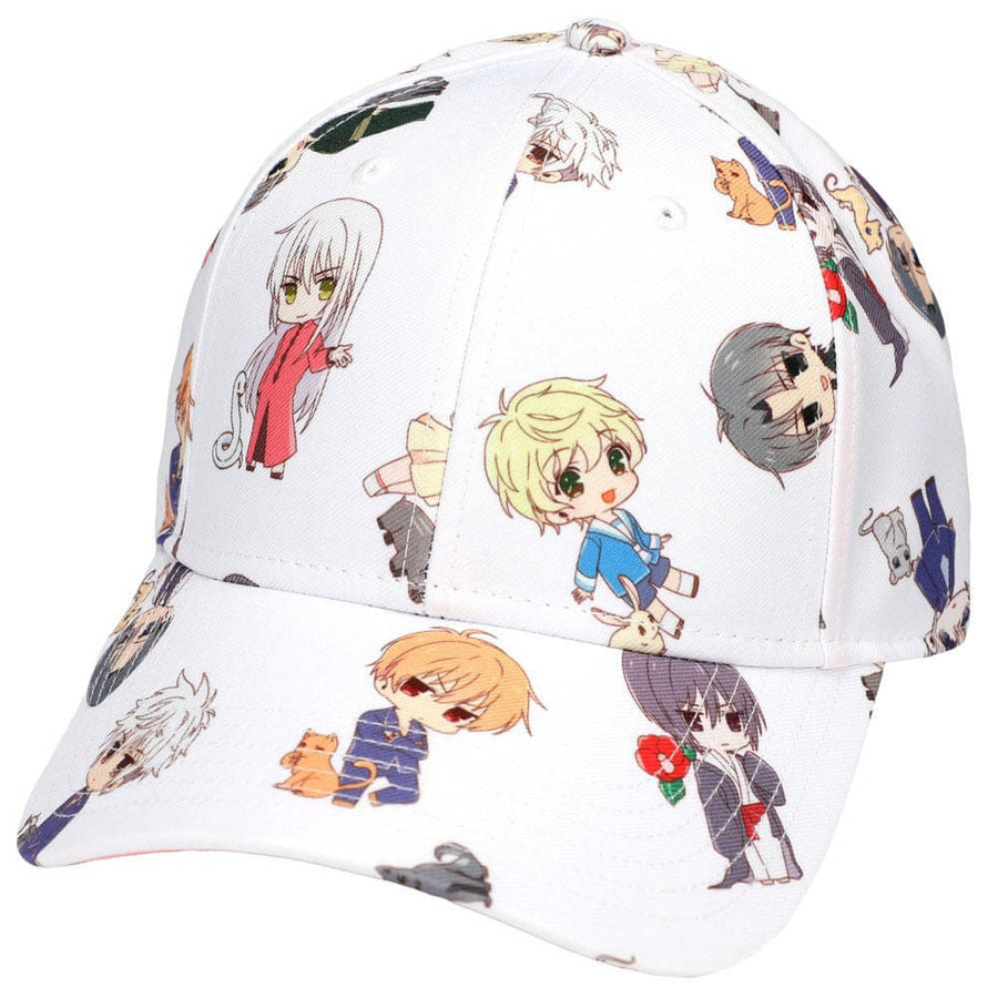 Fruits Basket Pattern Curved Bill Snapback - Clothing - Hats