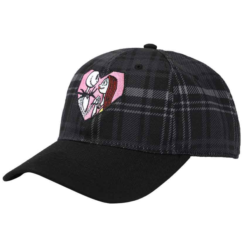 Nightmare Before Christmas Jack & Sally Embroidered Hat - 