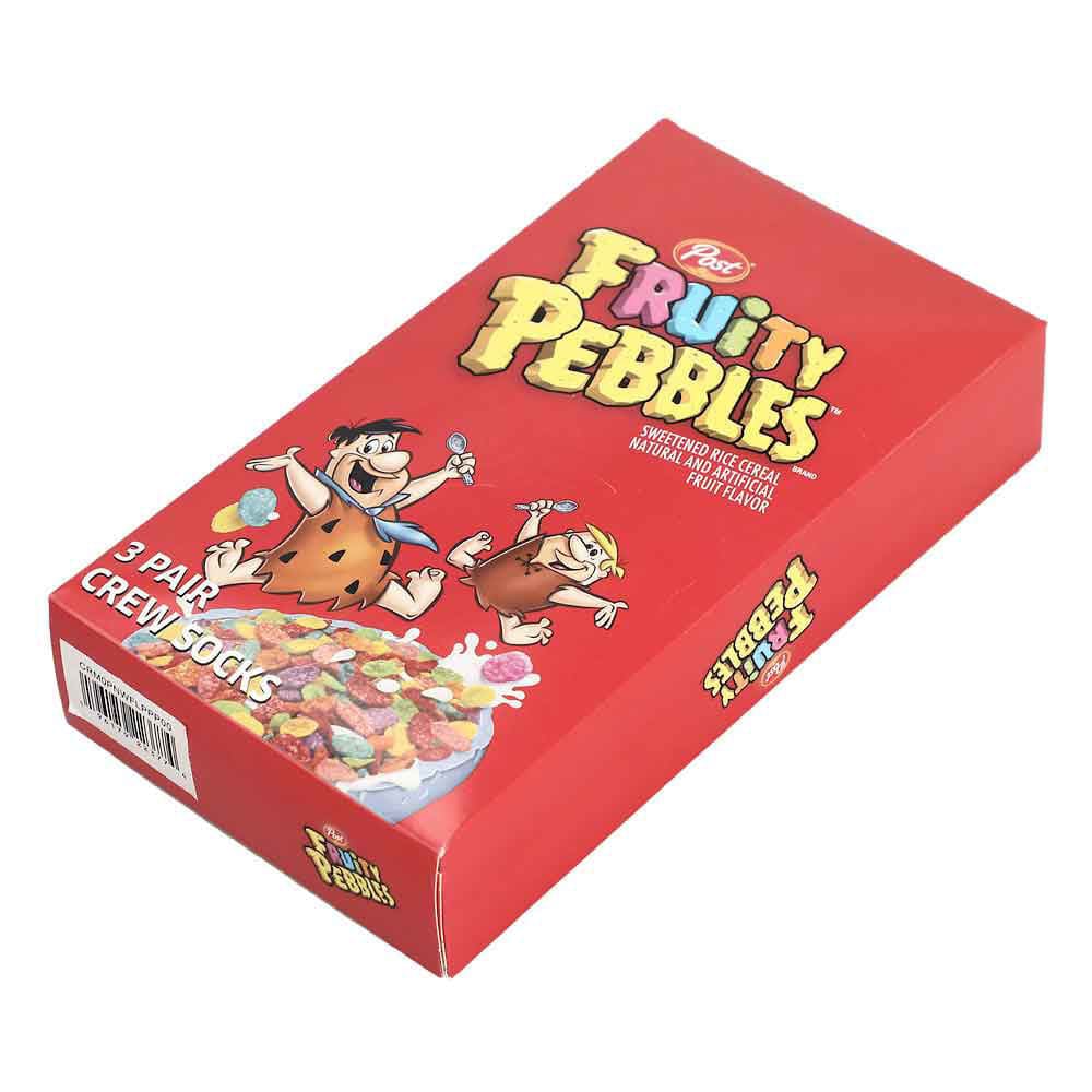 Fruity Pebbles Flinstones Crew Socks Box Set (Pack of 3) - 