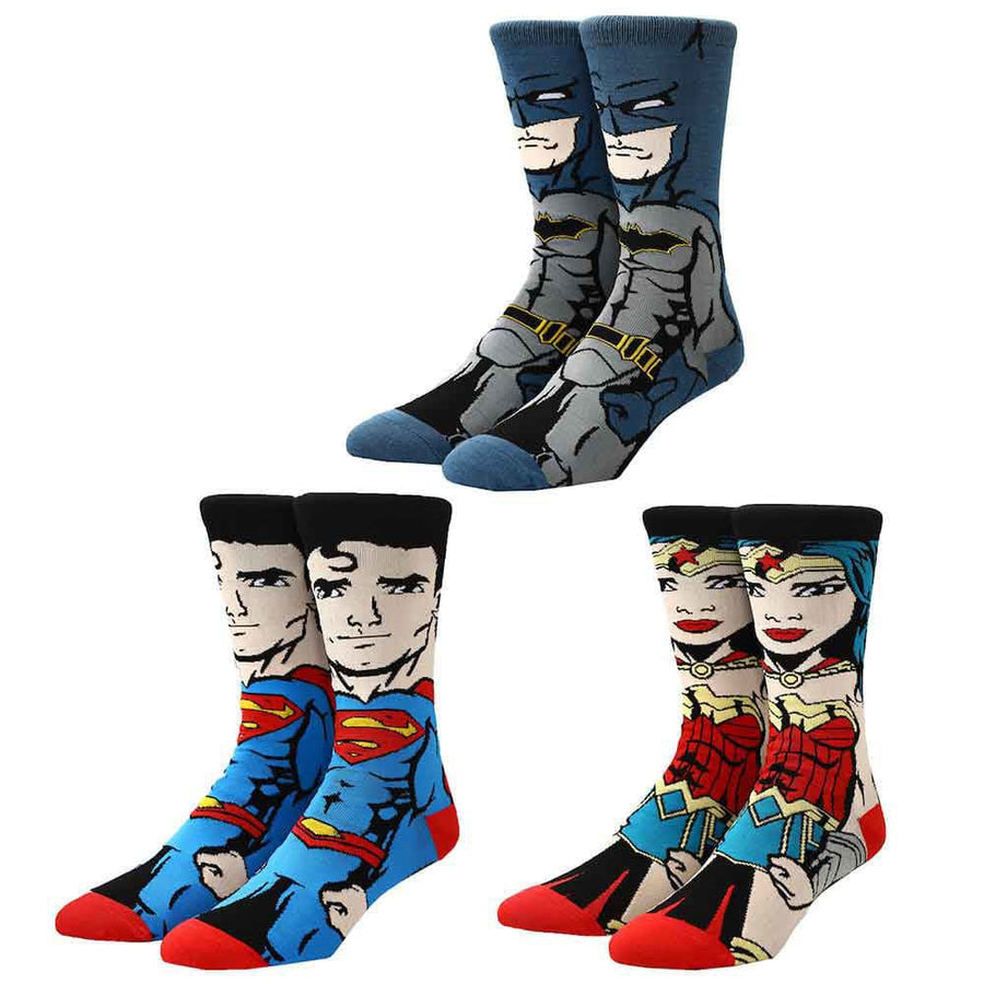 DC Comics Justice League Crew Socks (Pack of 3) - Socks