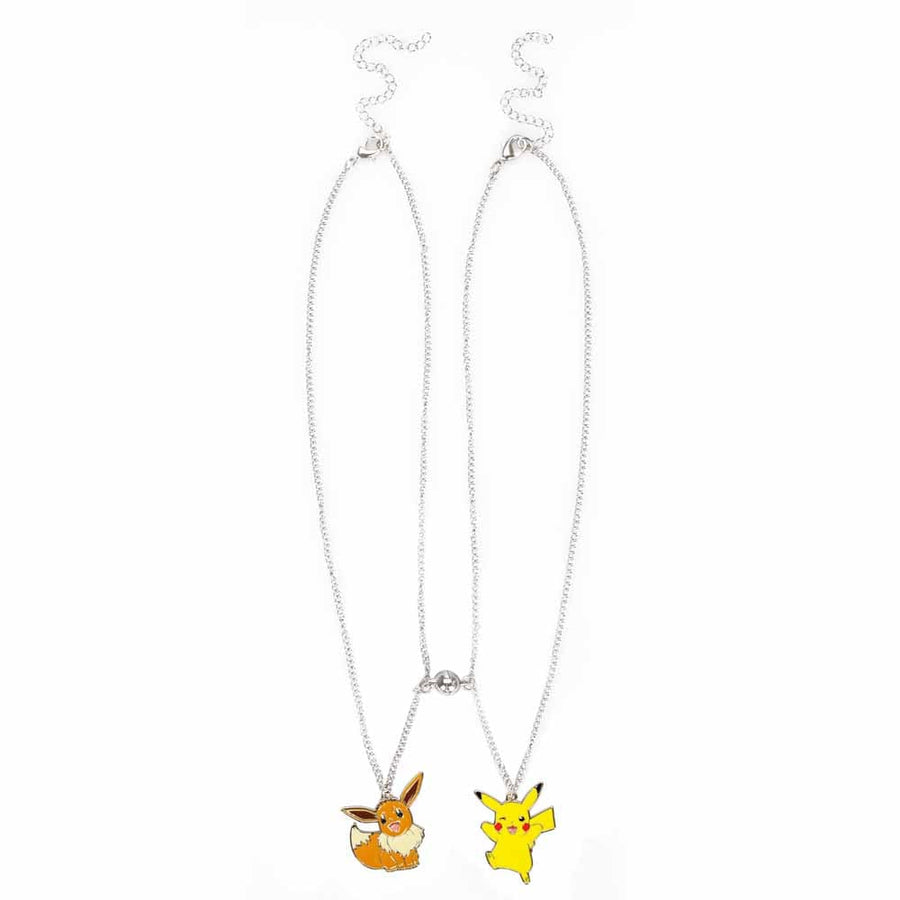 Pokemon Pikachu & Eevee Magnetic Pokeball Charm Necklace -