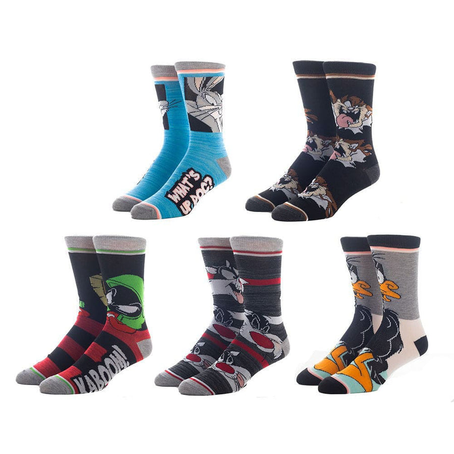 Looney Tunes 5 Pair Crew Socks - Socks