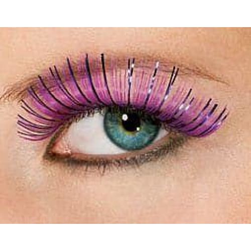 Women's Purple Tinsel Eyelashes