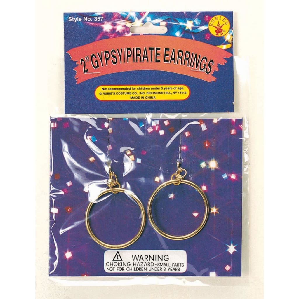 Gypsy/Pirate 2" Clip On Earrings