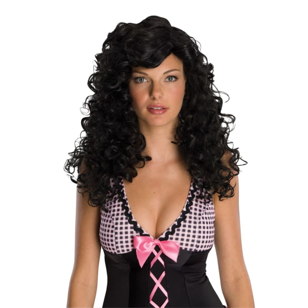 Women's Rockabilly Black Wig