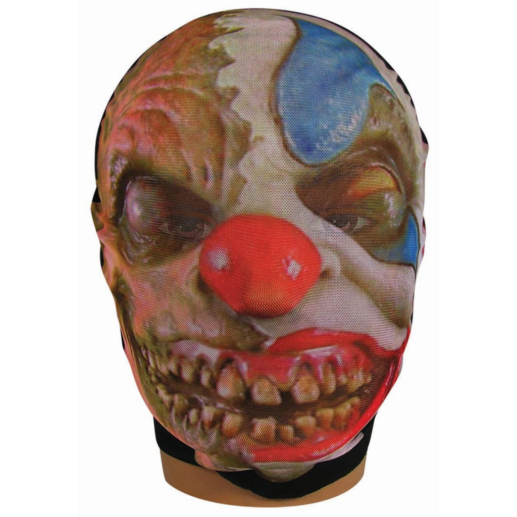 Evil Clown Mesh Stocking Mask - Adult Costume Mask